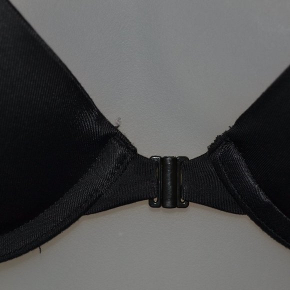 PINK Victoria's Secret 34B Wear Everywhere push-up black front closure bra EUC - Picture 3 of 9